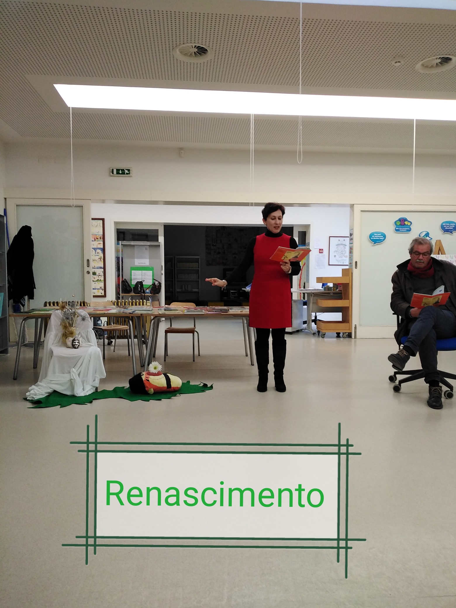 Na biblioteca