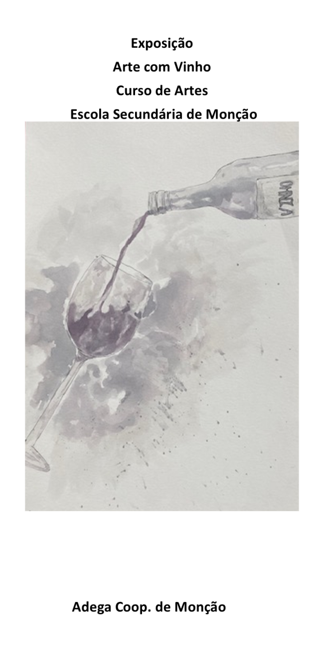 Arte com vinho