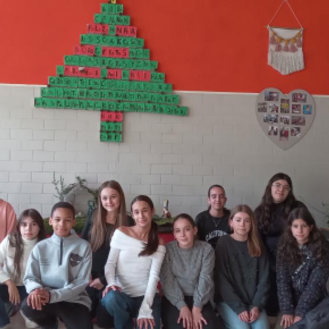 Alunos do Clube de Ciência Divertida